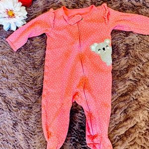 Carter's 6 mos. koala zip up footed sleeper